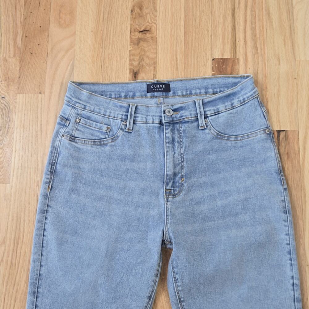 Curve appeal women's Light wash High rise skinny Jeans size 8/29 - Picture 4 of 8